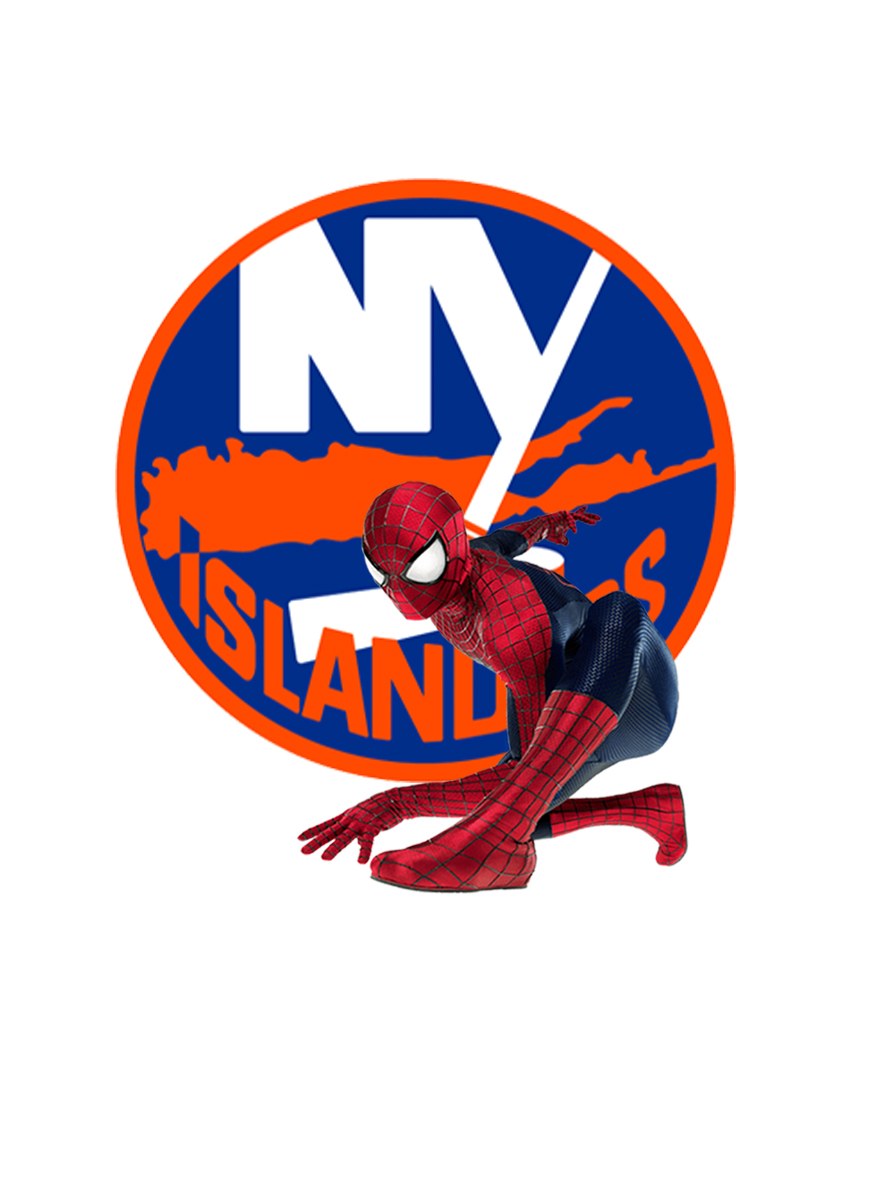 New York Islanders Spider Man Logo vinyl decal